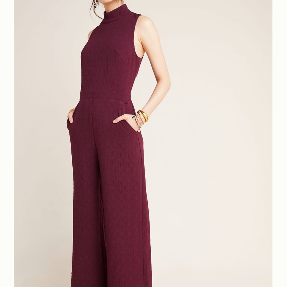 Anthropologie Eva Franco Plum Jumpsuit Size XS - Picture 4 of 5